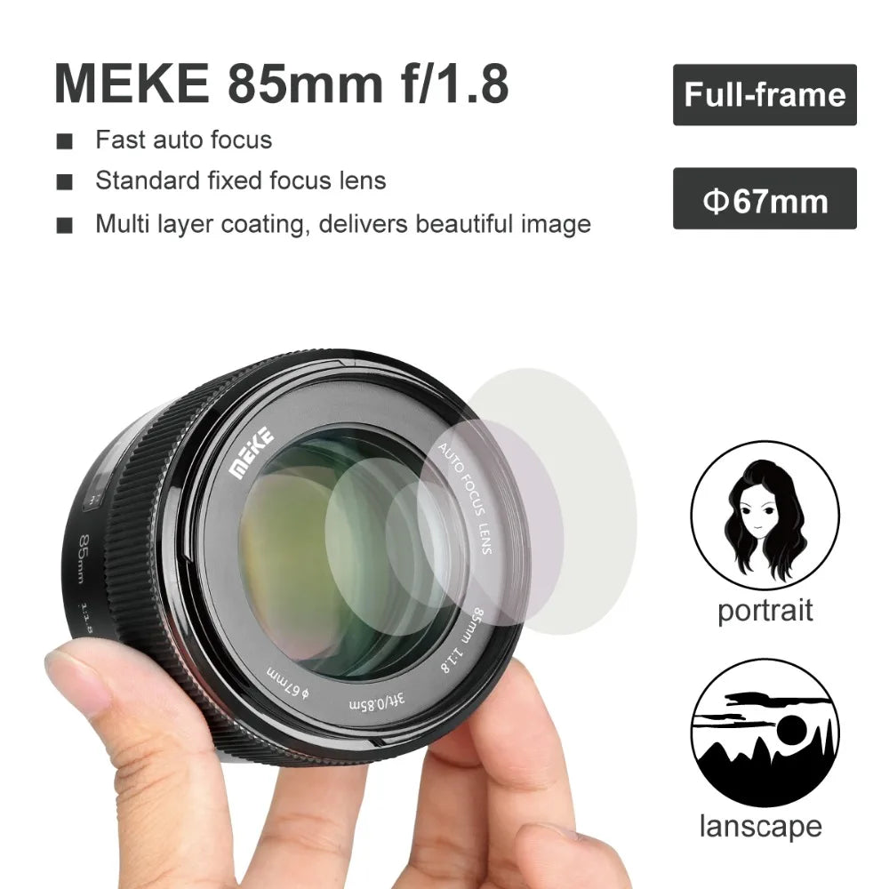 Meike AF Full Frame 85mm F/1.8 Canon EF Lens