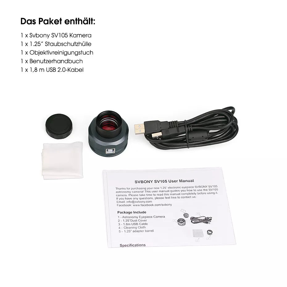 Telescope Camera SVBONY SV105 Electronic Eyepiece 2MP For