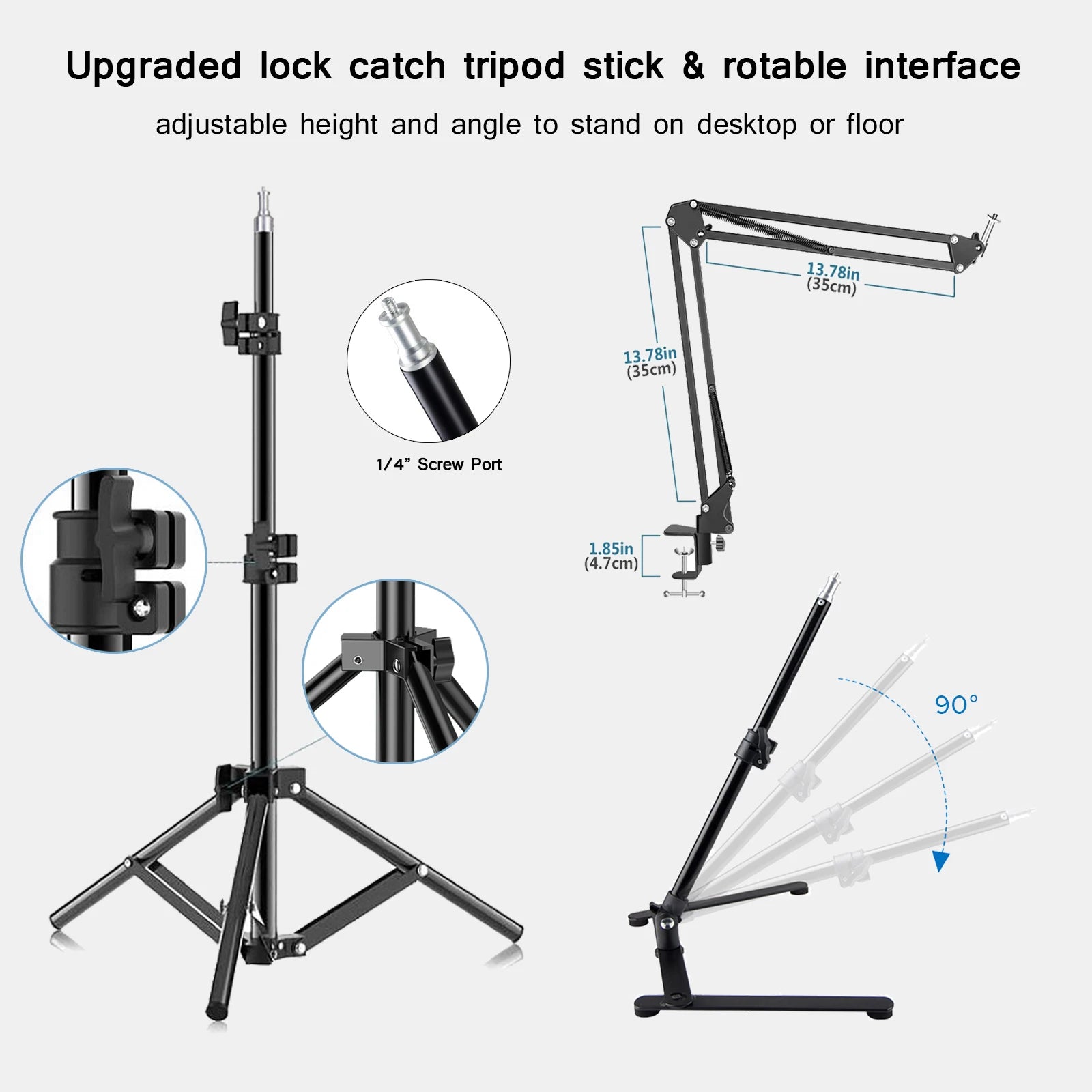 LED Light Panel for Photography with Portable Light Stand