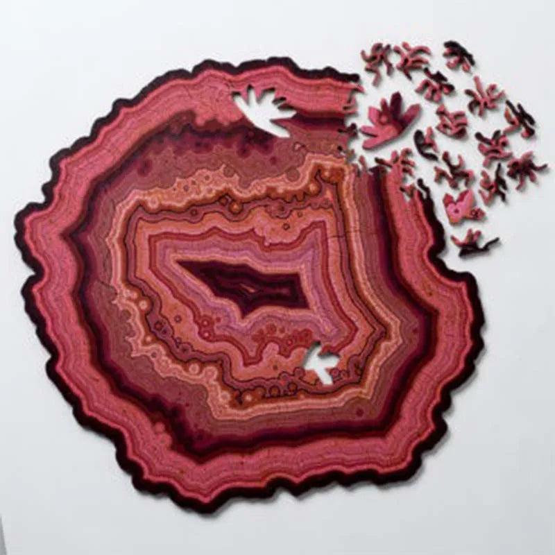 3D Wooden Agate Puzzle for  Kids