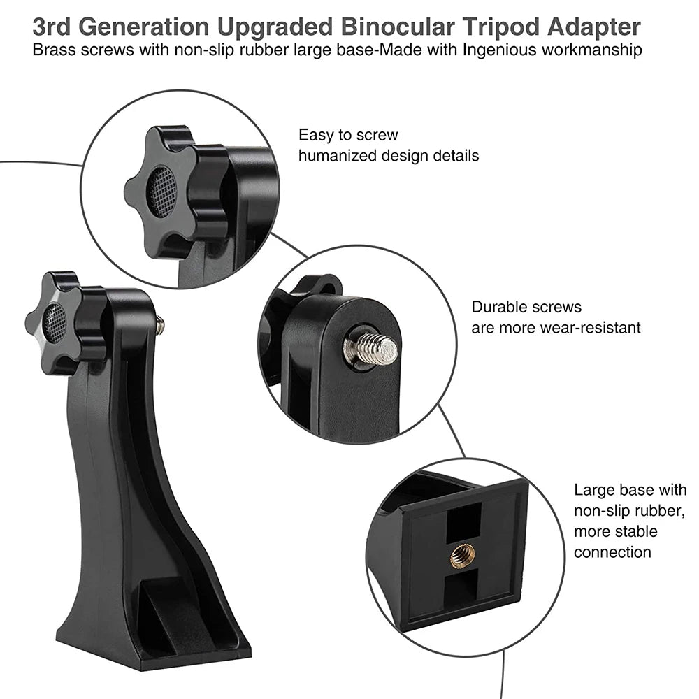 Universal Binoculars Tripod Adapter for Outdoor Watching Wildlife