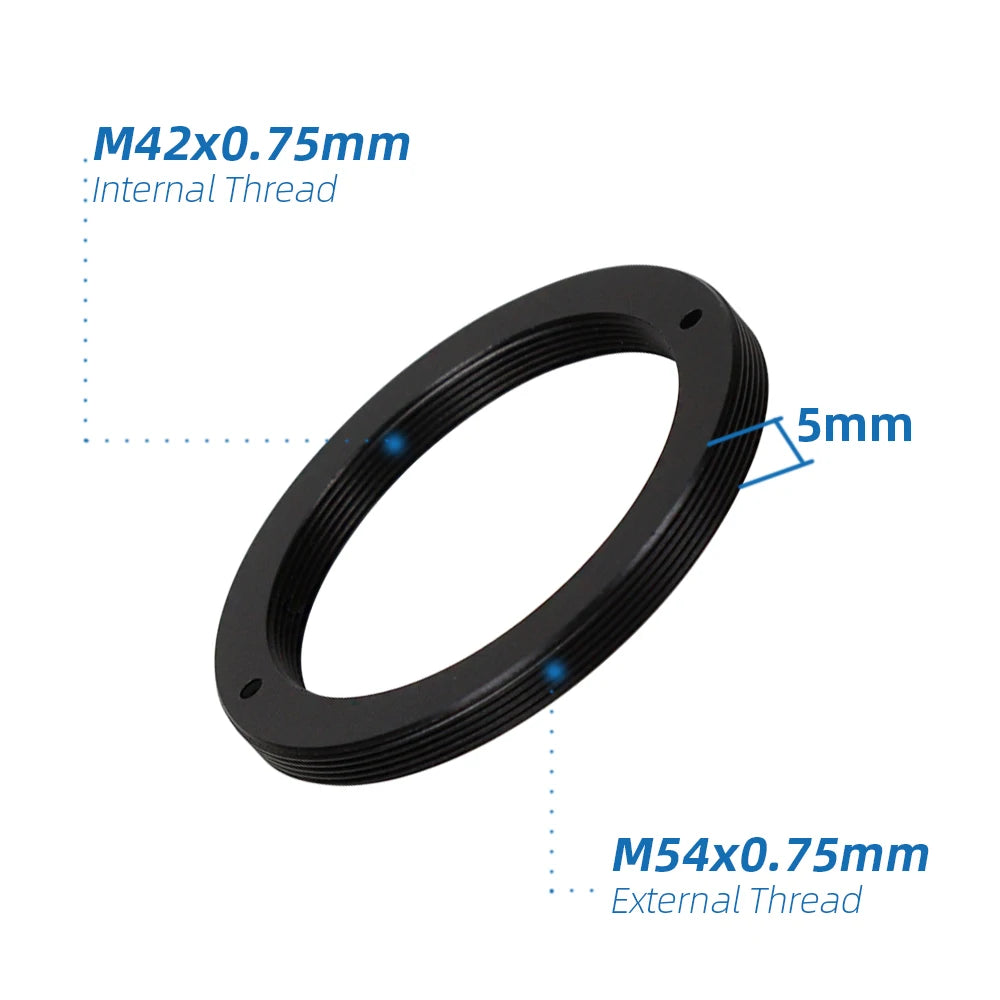 M42x0.75mm Female to M54x0.75mm Male Mount Converter