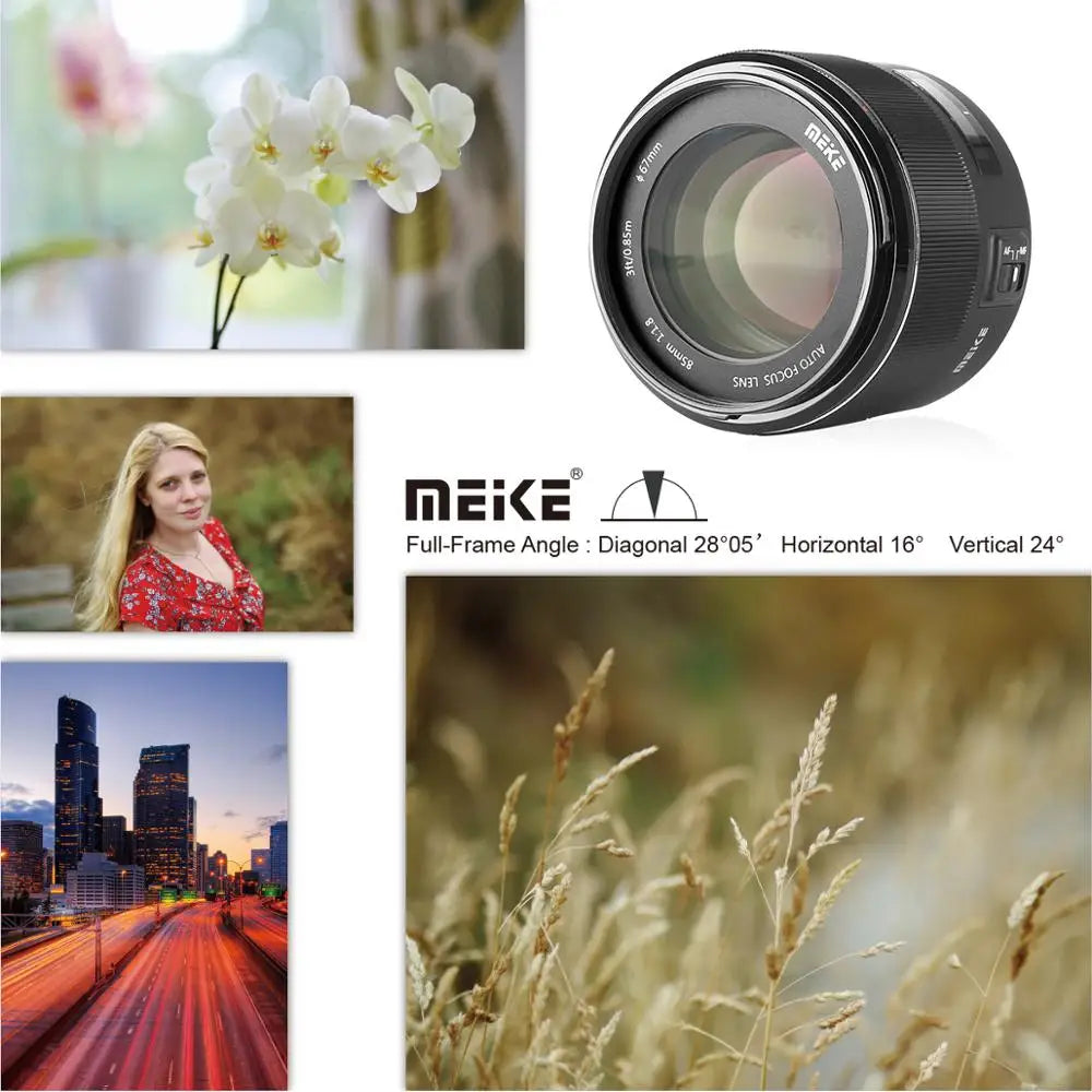 Meike Auto Focus Full Frame 85mm F/1.8 Canon EF Lens