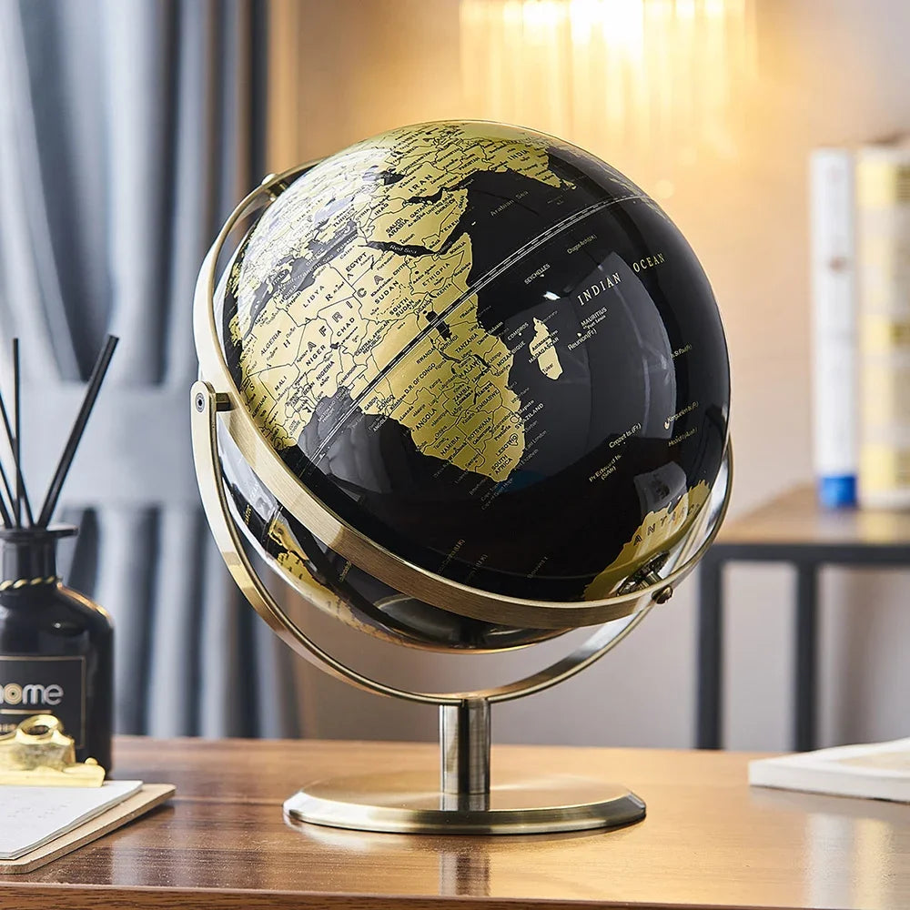 Vintage Style Modern World Globe on Stand for Sale