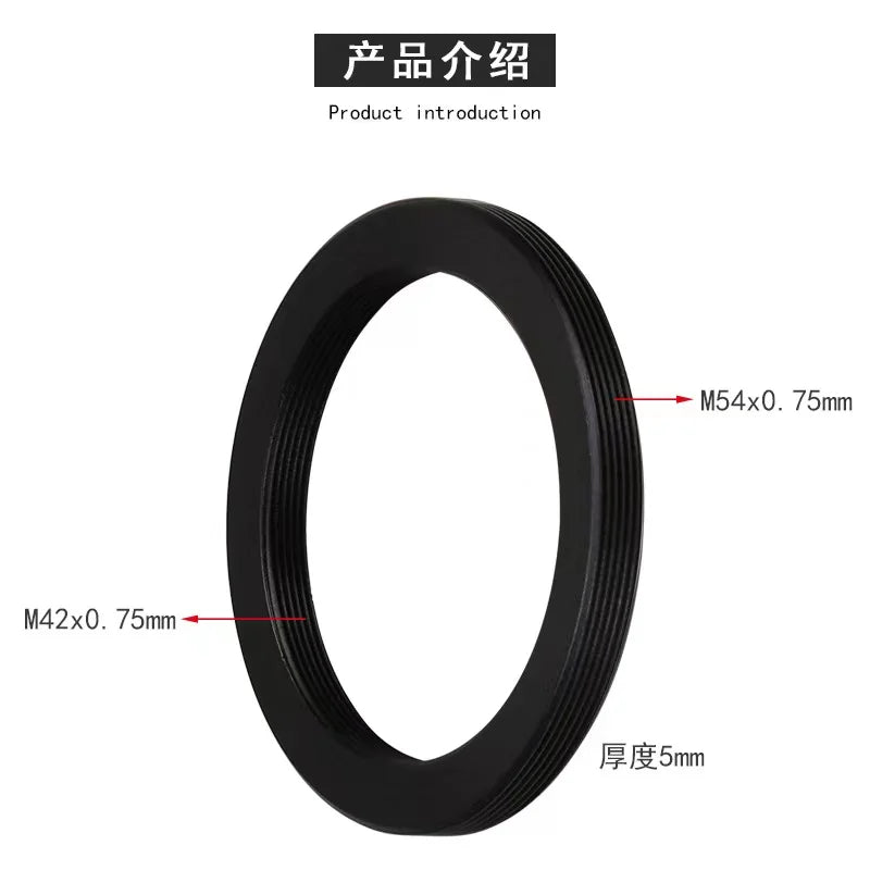 M54 Thread M54x0.75 Male To Male Thread Extension Adapter 2mm Aluminum M54 To M54 ...
