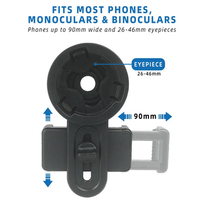 Universal Binocular Telescope Holder Adapter for Mobile Phone