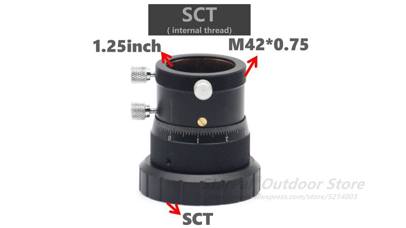 Double Helical Focuser 1.25" M42 T2 SCT 2 Inch Thread