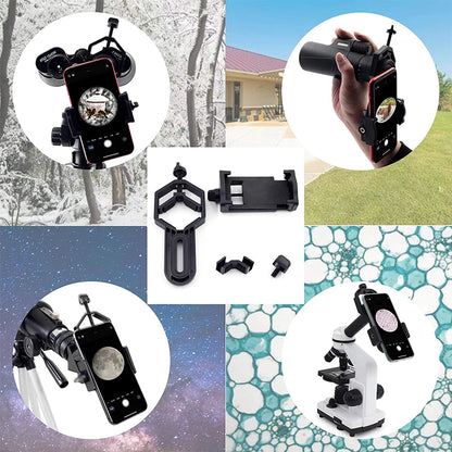 Universal Smartphone Photography Adapter 22-45mm for Telescope, Binoculars, Microscope