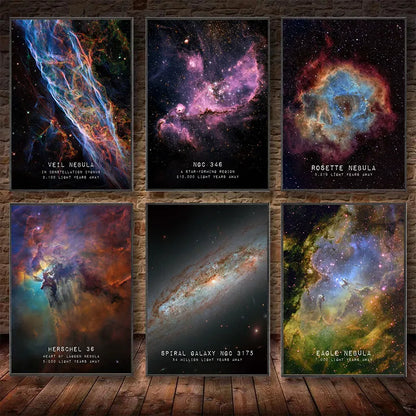 Horsehead, Orion, Eagle, Crab, Carina Nebula Poster