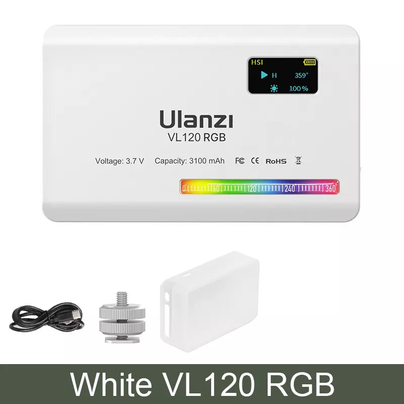 Ulanzi VL120 RGB LED Video Light 3.7v 