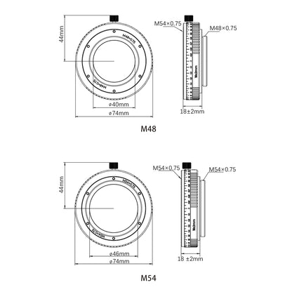 Askar M54 / M48 Backfocus Adjuster