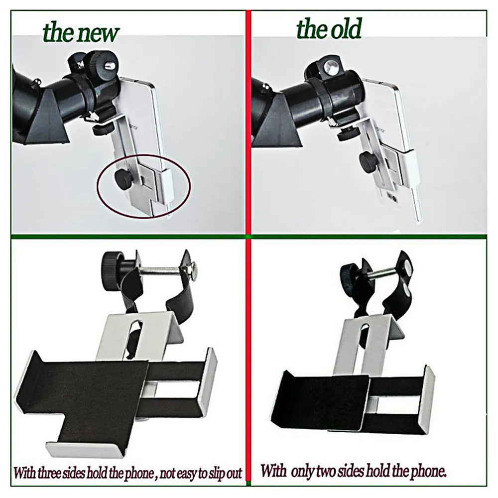 Metal Smartphone Adapter for Telescopes and Microscopes