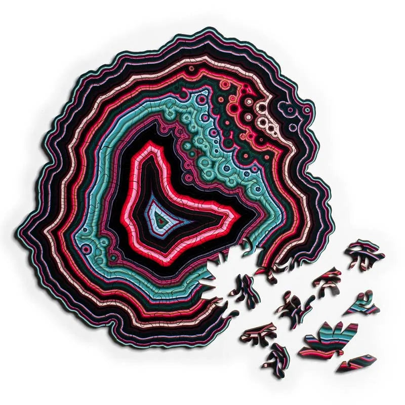 3D Wooden Agate Puzzle for Adults