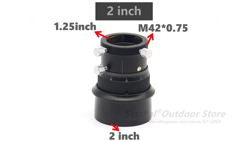 Double Helical Focuser 1.25" M42 T2 SCT 2 Inch Thread