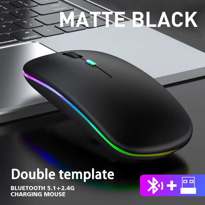 Wireless Bluetooth Mouse For Laptop PC Matte Black