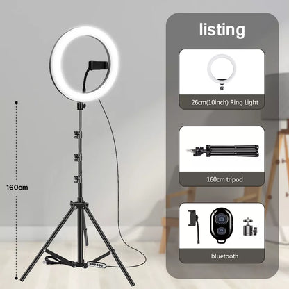 selfie ring light with tripod stand