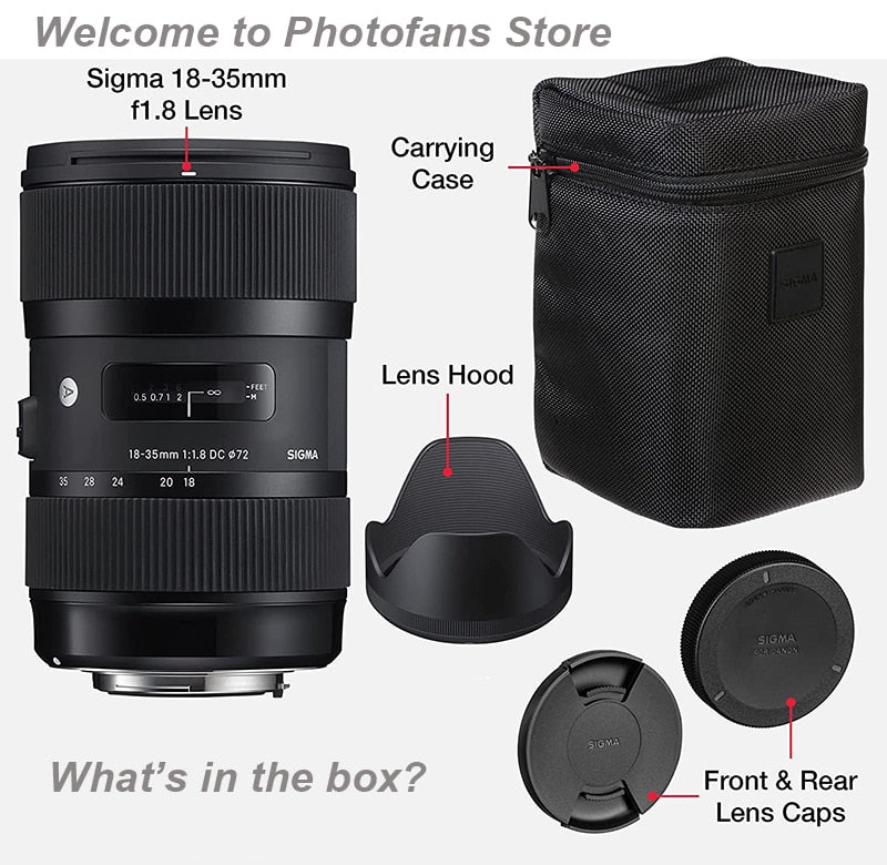 Sigma Art Lens 18-35mm F1.8 DC HSM  for Canon Nikon