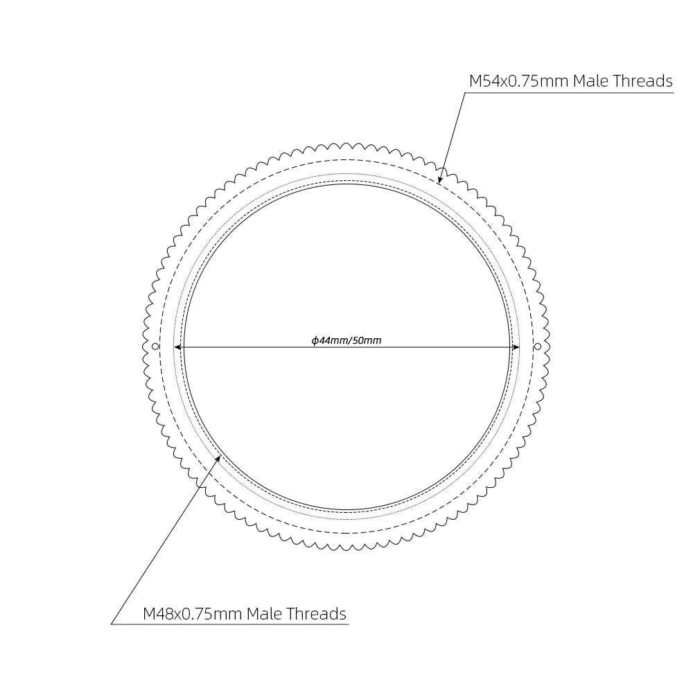 M48 to M54 Thread Converter