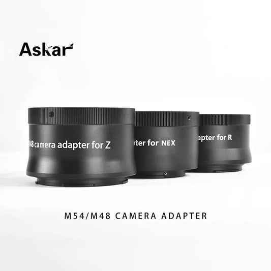 Askar M54/M48 Adapter for Nikon, Canon, and Sony Mirrorless Cameras