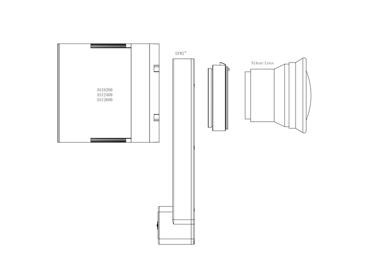 ZWO EFW2-Nikon Adapter Ring