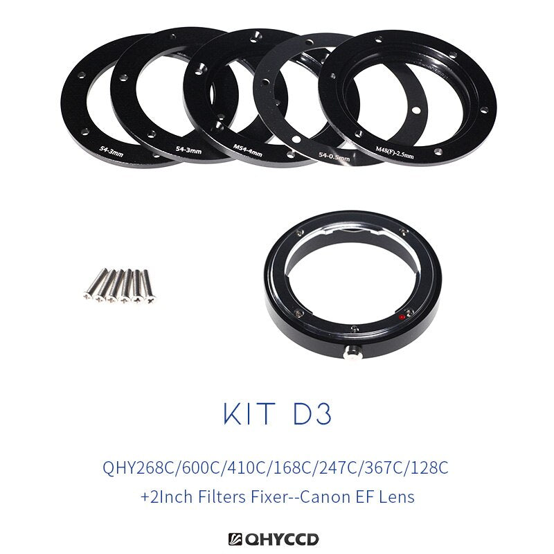 QHYCCD Adapter Kits back focal lens solution