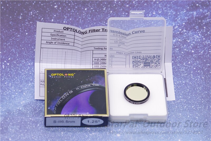 OPTOLONG S-II 1.25 inch SII-CCD 6.5nm Narrow-Band Filter