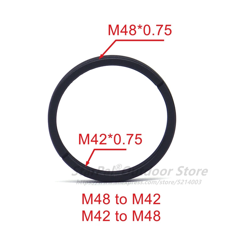 M48*0.75 to M42*0.75 Adapter Ring