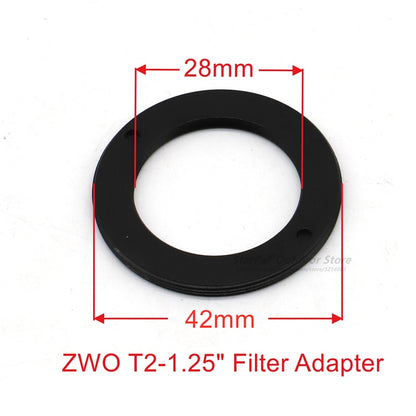 ZWO T2 Thread 1.25 Inch Filter Adapter Ring