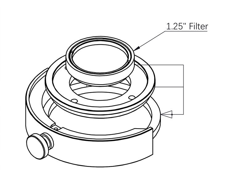 ZWO Thread M48-M28.5 Filter Adapter