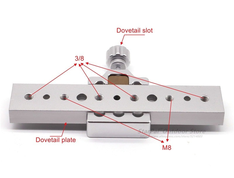 Universal Dovetail Groove and 210mm Dovetail Plate