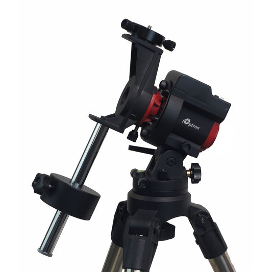 iOptron SkyGuider Pro Camera Mount with iPolar of astral astronomy on large Star field equatorial instrument