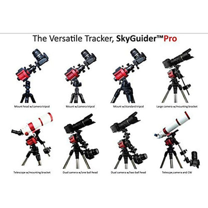 iOptron SkyGuider Pro Camera Mount with iPolar of astral astronomy on large Star field equatorial instrument