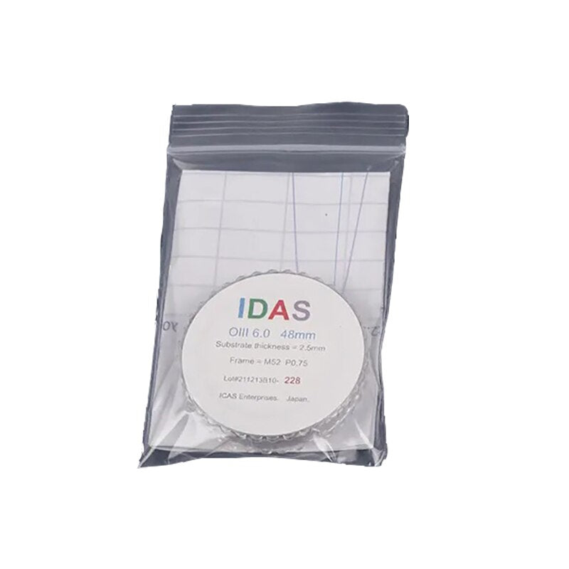 IDAS 2" Narrowband H-alpha 6.8nm/SII 6.3nm/OIII 6.0nm Filters - Class UHS (2.5mm)